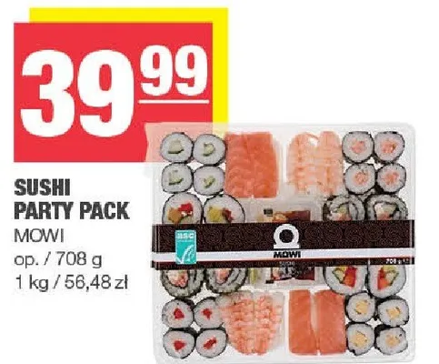 Sushi party pack Mowi promocja w SPAR