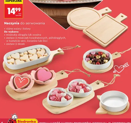 Naczynia do serwowania SMUKEE różne wzory i kolory promocja w Biedronka