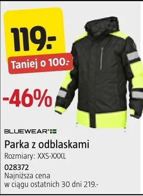 Parka z odblaskami BLUEWEAR rozmiary XS-XXXL promocja w Jula