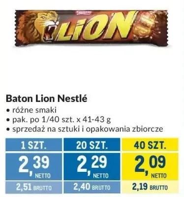 Baton Lion promocja w Makro