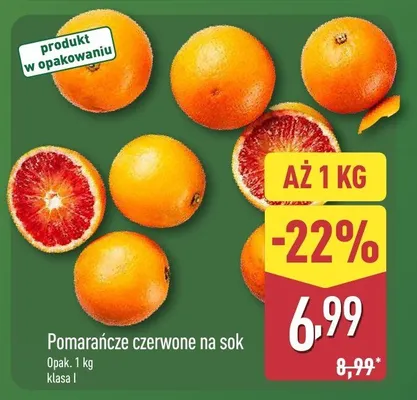 Pomarańcze promocja w Aldi