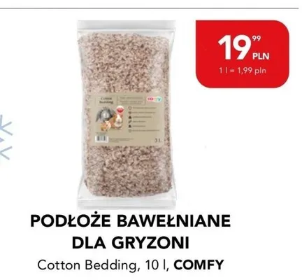 Podłoże bawełniane dla gryzoni Cotton Bedding, 10 l promocja w Aquael zoo