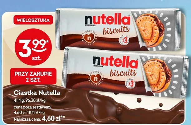 Ciastka Nutella biscuits promocja w Żabka