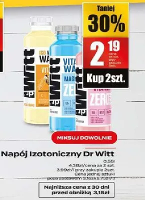 Napój izotoniczny Dr Witt promocja w Supeco