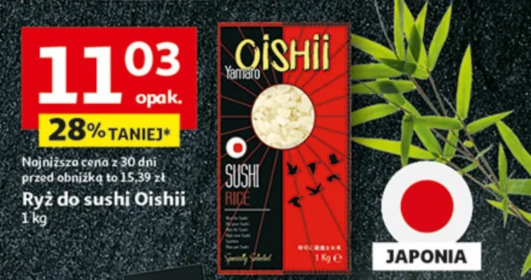 Ryż do sushi Oishii promocja w Auchan