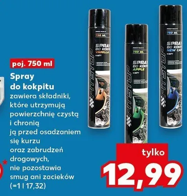 Spray do kokpitu cytrynowy Q11 promocja w Kaufland