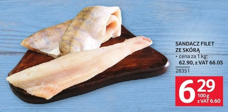 Sandacz filet ze skórą Selgros promocja w Selgros