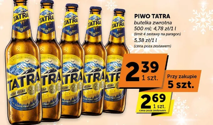 Piwo Tatra promocja