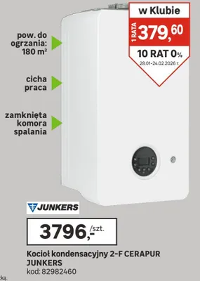 Kocioł kondensacyjny 2-F CERAPUR JUNKERS promocja w Leroy Merlin
