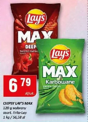 Chipsy Lay's Max promocja w Chorten