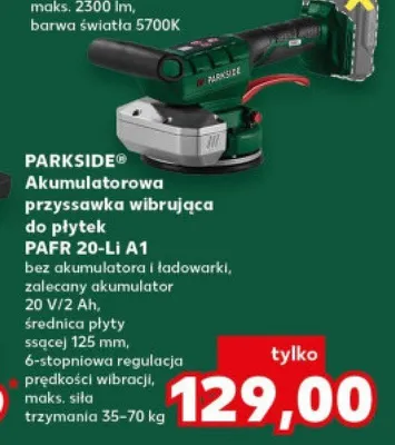 Akumulatorowa przystawka wibrująca do płytek PAFR 20-Li A1 promocja w Kaufland