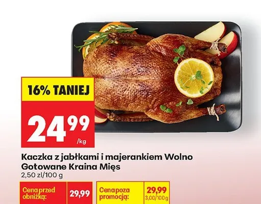 Kaczka z jabłkami i majerankiem Wolno Gotowane promocja w Biedronka