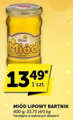 Miód lipowy Bartnik promocja w ABC