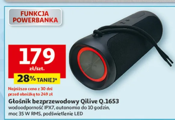 Głośnik bezprzewodowy Qilive Q.1653 promocja w Auchan