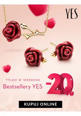 YES - gazetka promocyjna -20% na bestsellery YES od piątku 31.01  YES - gazetka promocyjna -20% na bestsellery YES od piątku 31.01