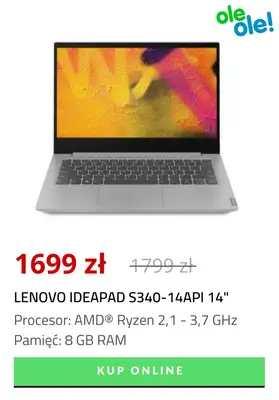 OleOle! - gazetka promocyjna Do -600 zł na laptopy od środy 26.02 do czwartku 27.02 - strona 2