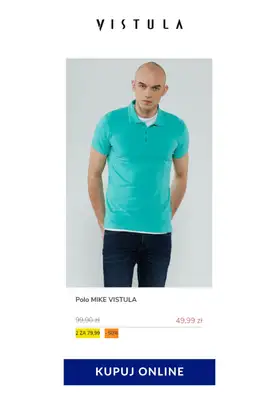 Vistula - gazetka promocyjna 2 koszulki Polo za 79,99 zł od soboty 23.05 do soboty 30.05 - strona 2