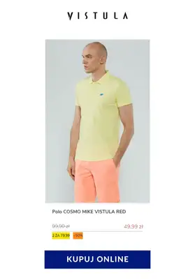 Vistula - gazetka promocyjna 2 koszulki Polo za 79,99 zł od soboty 23.05 do soboty 30.05 - strona 9