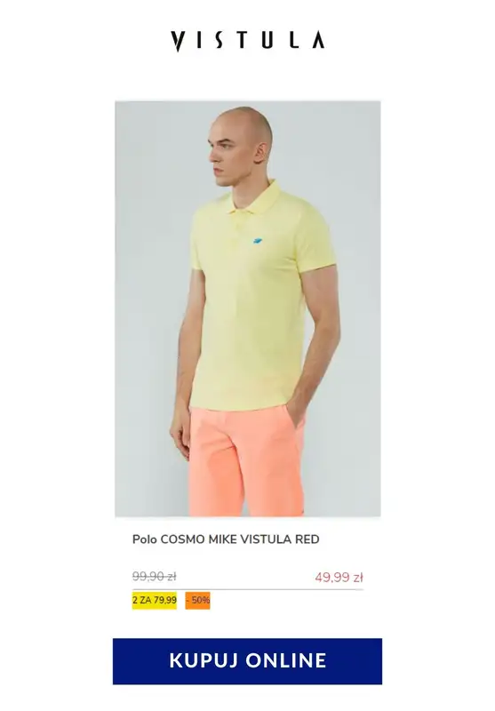 Vistula - gazetka promocyjna 2 koszulki Polo za 79,99 zł od soboty 23.05 do soboty 30.05 - strona 9
