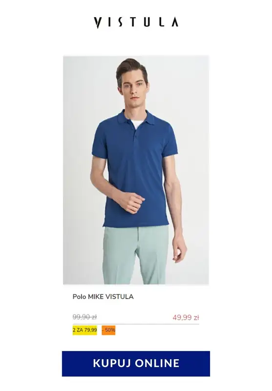Vistula - gazetka promocyjna 2 koszulki Polo za 79,99 zł od soboty 23.05 do soboty 30.05 - strona 13