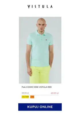 Vistula - gazetka promocyjna 2 koszulki Polo za 79,99 zł od soboty 23.05 do soboty 30.05 - strona 11