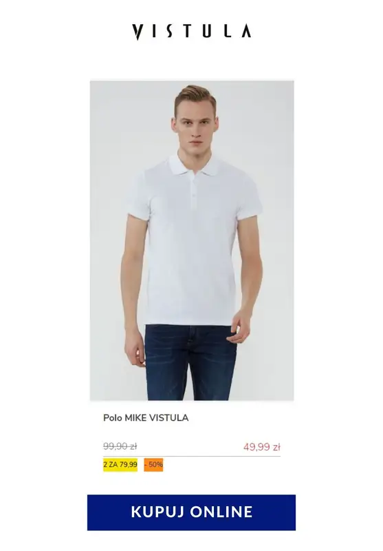 Vistula - gazetka promocyjna 2 koszulki Polo za 79,99 zł od soboty 23.05 do soboty 30.05 - strona 7