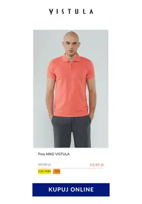 Vistula - gazetka promocyjna 2 koszulki Polo za 79,99 zł od soboty 23.05 do soboty 30.05 - strona 3