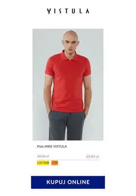 Vistula - gazetka promocyjna 2 koszulki Polo za 79,99 zł od soboty 23.05 do soboty 30.05 - strona 5