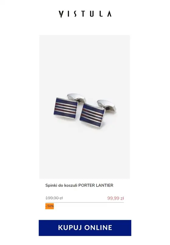 Vistula - gazetka promocyjna -50% na akcesoria męskie od poniedziałku 25.05 do czwartku 04.06 - strona 15