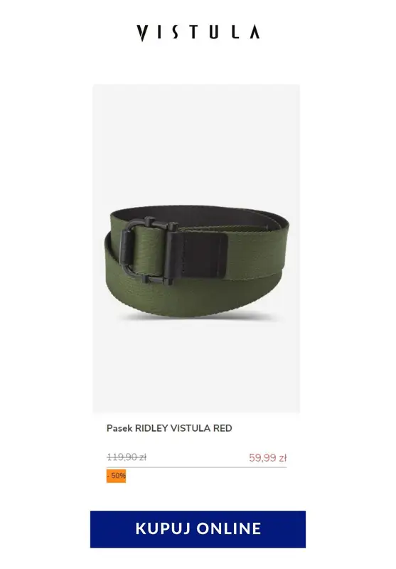 Vistula - gazetka promocyjna -50% na akcesoria męskie od poniedziałku 25.05 do czwartku 04.06 - strona 20