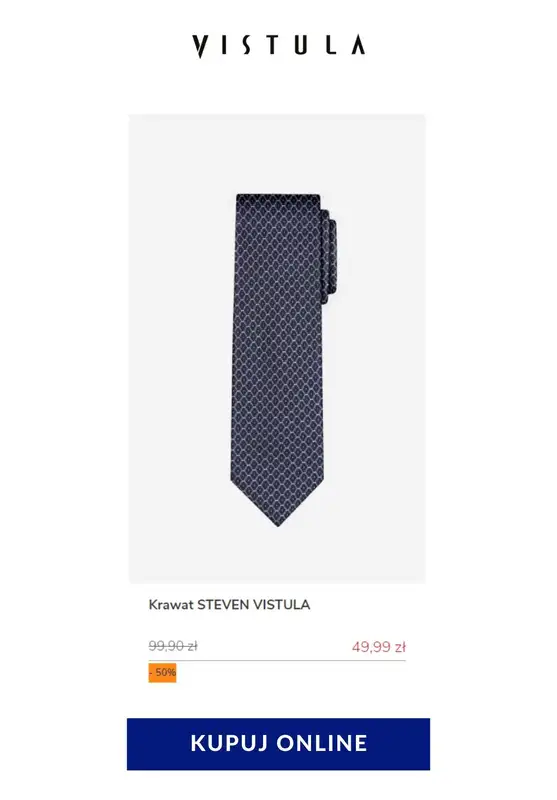 Vistula - gazetka promocyjna -50% na akcesoria męskie od poniedziałku 25.05 do czwartku 04.06 - strona 8
