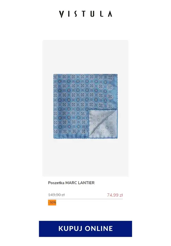 Vistula - gazetka promocyjna -50% na akcesoria męskie od poniedziałku 25.05 do czwartku 04.06 - strona 11