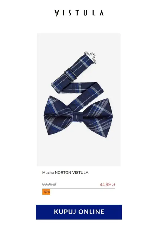 Vistula - gazetka promocyjna -50% na akcesoria męskie od poniedziałku 25.05 do czwartku 04.06 - strona 9