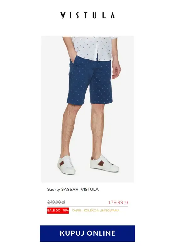 Vistula - gazetka promocyjna Do -70% na szorty męskie od środy 03.06 do czwartku 11.06 - strona 2