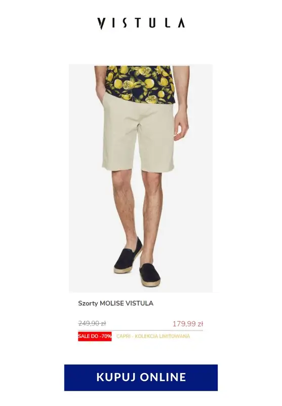 Vistula - gazetka promocyjna Do -70% na szorty męskie od środy 03.06 do czwartku 11.06 - strona 6