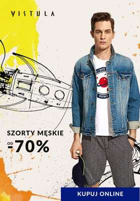 Vistula - gazetka promocyjna Do -70% na szorty męskie od środy 03.06 do czwartku 11.06