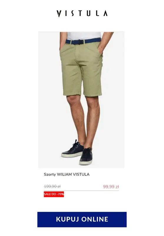 Vistula - gazetka promocyjna Do -70% na szorty męskie od środy 03.06 do czwartku 11.06 - strona 15