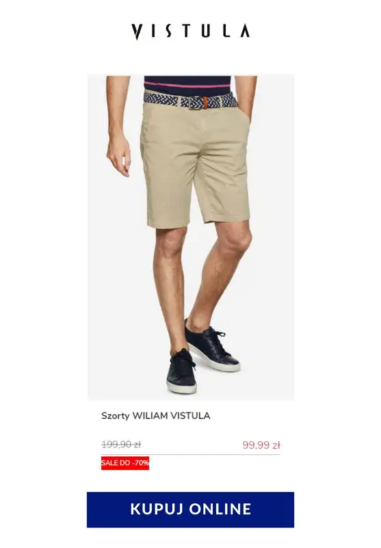 Vistula - gazetka promocyjna Do -70% na szorty męskie od środy 03.06 do czwartku 11.06 - strona 14