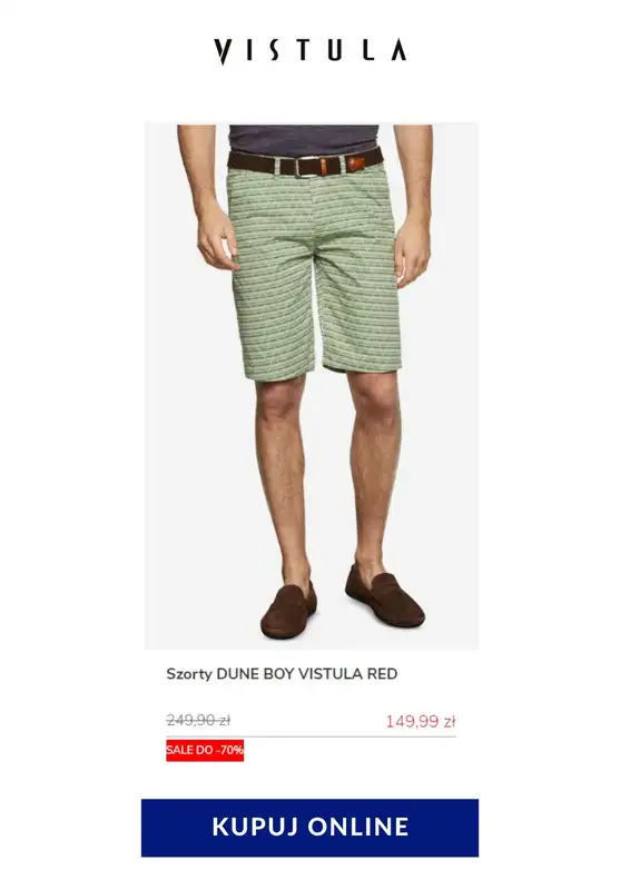 Vistula - gazetka promocyjna Do -70% na szorty męskie od środy 03.06 do czwartku 11.06 - strona 17
