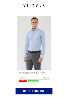 Vistula - gazetka promocyjna Do -70% na koszulę w kratę od poniedziałku 08.06 do poniedziałku 15.06 - strona 3