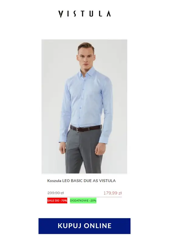 Vistula - gazetka promocyjna Do -70% na koszulę w kratę od poniedziałku 08.06 do poniedziałku 15.06 - strona 3