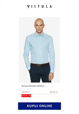 Vistula - gazetka promocyjna Do -70% na koszulę w kratę od poniedziałku 08.06 do poniedziałku 15.06 - strona 8