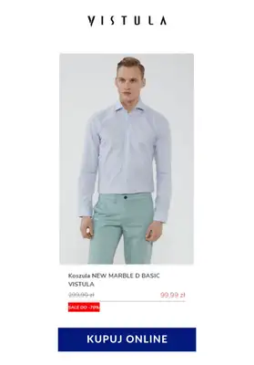 Vistula - gazetka promocyjna Do -70% na koszulę w kratę od poniedziałku 08.06 do poniedziałku 15.06 - strona 15