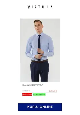 Vistula - gazetka promocyjna Do -70% na koszulę w kratę od poniedziałku 08.06 do poniedziałku 15.06 - strona 2