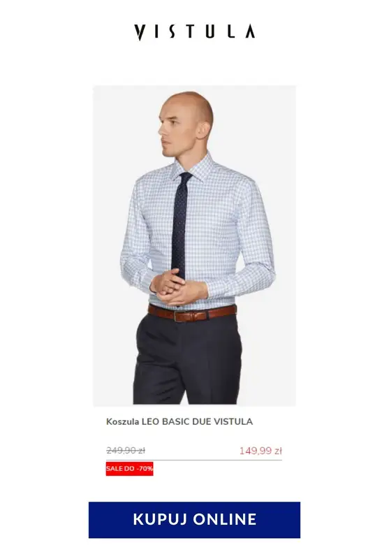 Vistula - gazetka promocyjna Do -70% na koszulę w kratę od poniedziałku 08.06 do poniedziałku 15.06 - strona 7
