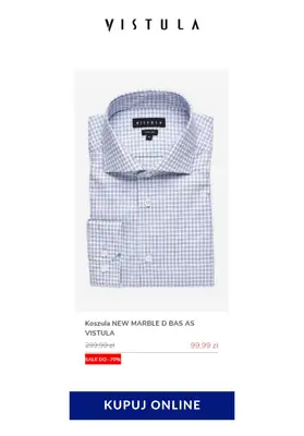Vistula - gazetka promocyjna Do -70% na koszulę w kratę od poniedziałku 08.06 do poniedziałku 15.06 - strona 13