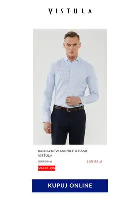 Vistula - gazetka promocyjna Do -70% na koszulę w kratę od poniedziałku 08.06 do poniedziałku 15.06 - strona 11