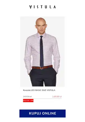 Vistula - gazetka promocyjna Do -70% na koszulę w kratę od poniedziałku 08.06 do poniedziałku 15.06 - strona 6