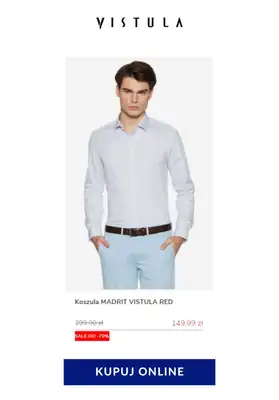 Vistula - gazetka promocyjna Do -70% na koszulę w kratę od poniedziałku 08.06 do poniedziałku 15.06 - strona 4
