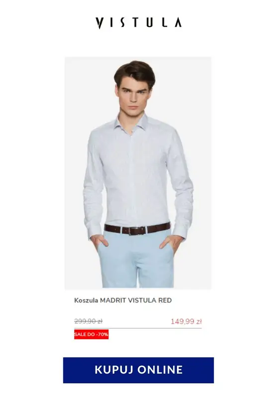 Vistula - gazetka promocyjna Do -70% na koszulę w kratę od poniedziałku 08.06 do poniedziałku 15.06 - strona 4